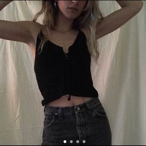 brandy melville tie up tank top